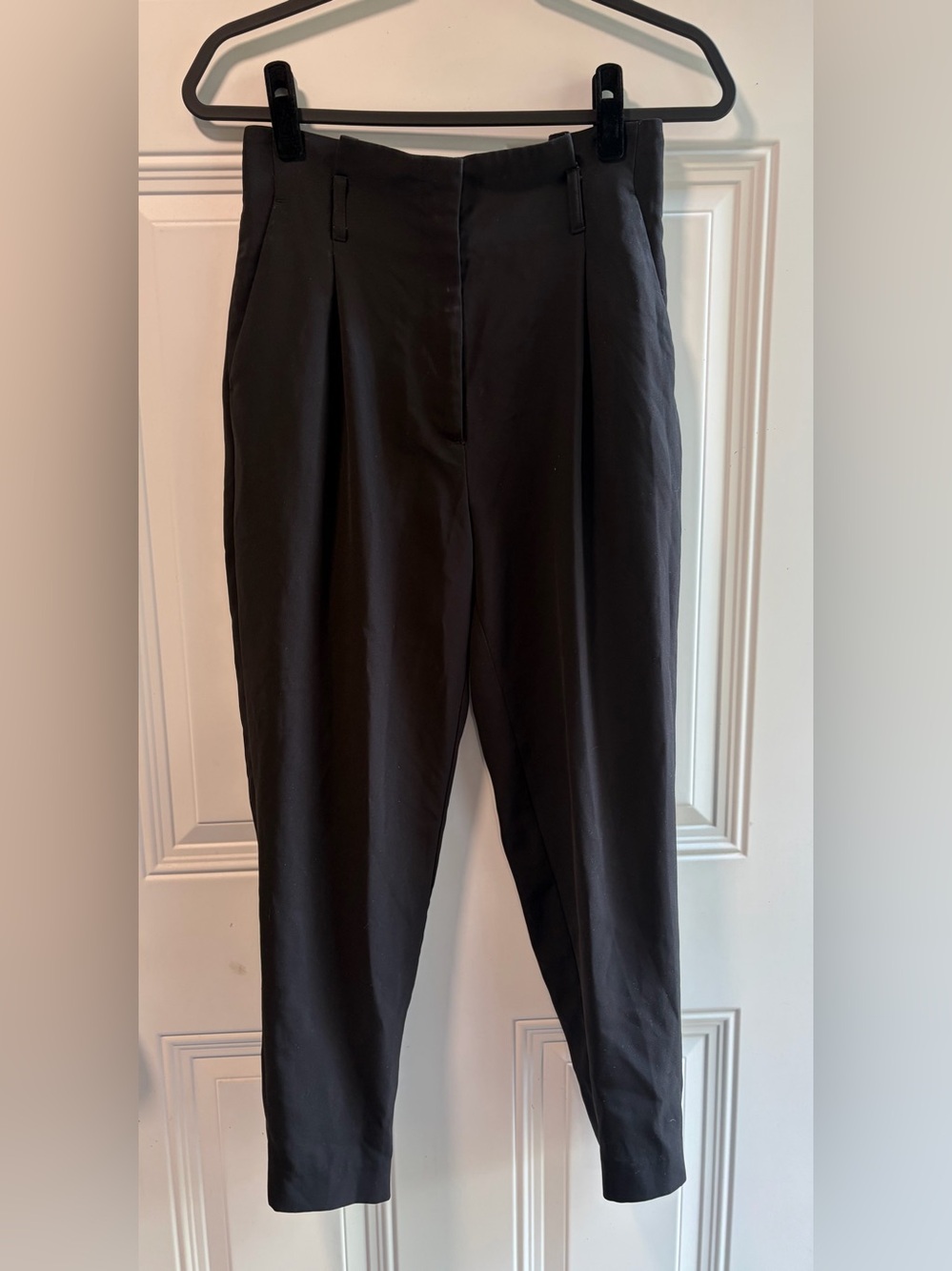 H&M Black Women's Tailored Tapered Trousers